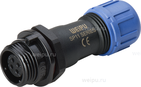 Фото SP1111/S4IIC Розетка межкабельная Weipu