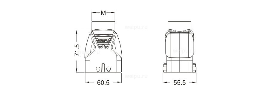Размеры HB6B-PTH-4B-M32