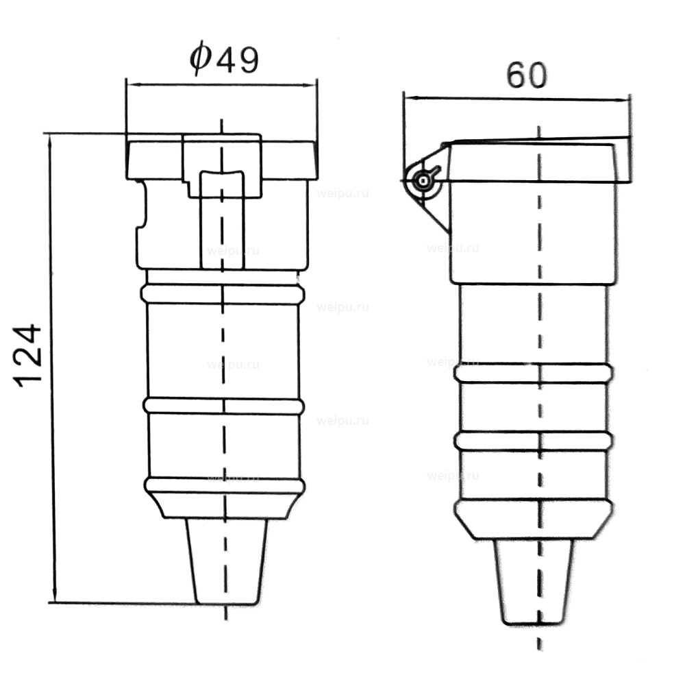 Размеры TYP1602