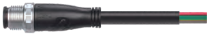 Фото M12J04AT-C-3PVC-22A-BK Кабельная сборка Weipu