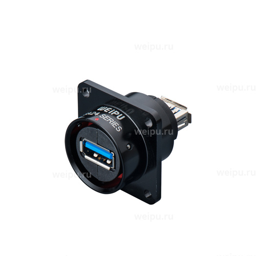 Фото SA2413/SUSB3.0B Розетка панельная Weipu