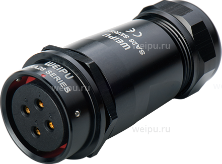Фото SA2811/S12IL3 Розетка межкабельная Weipu