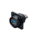 Фото SA2413/SUSB3.0B Розетка панельная Weipu