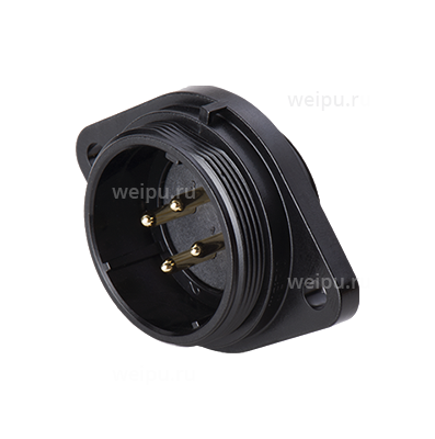 Фото SP2913/P42C Вилка на панель с фланцем, 2 отв. Weipu