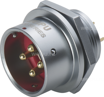 Фото SF2012/P91-PT Вилка на панель, крепление гайкой Weipu