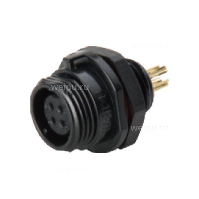 Фото SP1112/S4C Розетка на панель, крепление гайкой Weipu