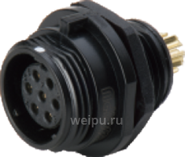 Фото SP1312/S5C Розетка на панель, крепление гайкой Weipu