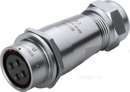 Фото SF2011/S6I1 Розетка межкабельная Weipu