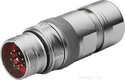 Фото M23SJ17TKSIZ Вилка кабельная экран. Weipu