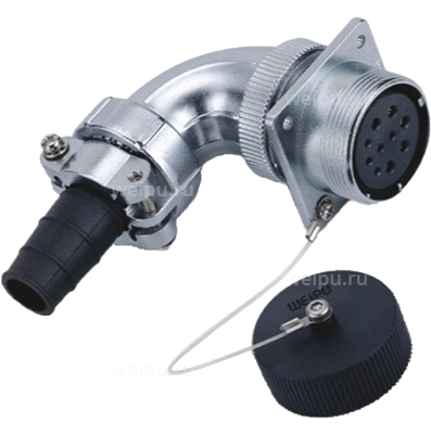 Фото WS28K20ZS1 Розетка межкабельная угловая Weipu